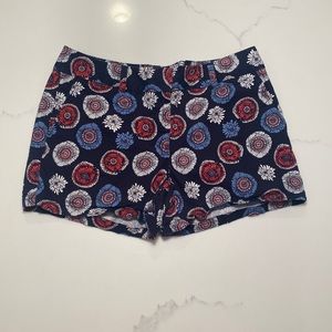 Geometric Flower Print Shorts